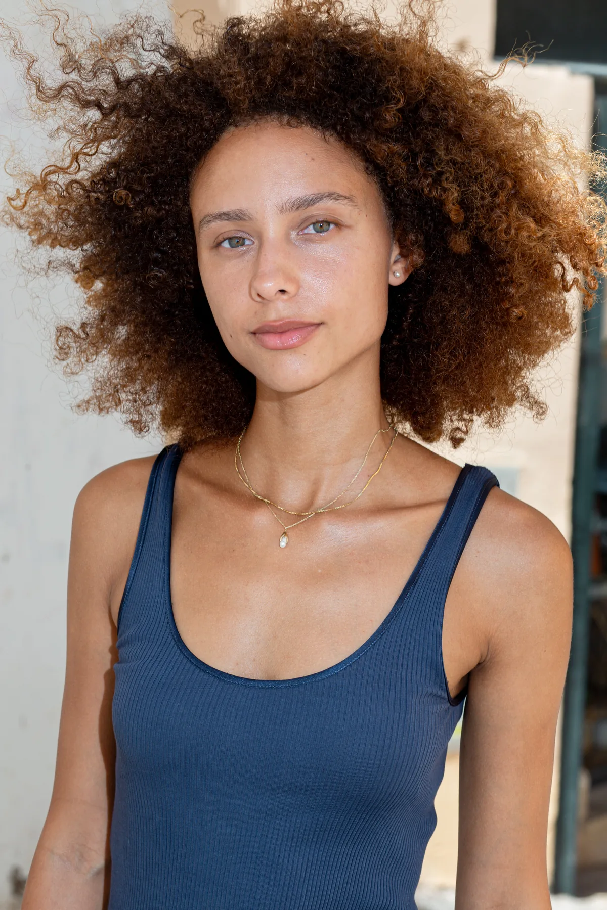 Close daylight beauty portrait of Sophia Coon